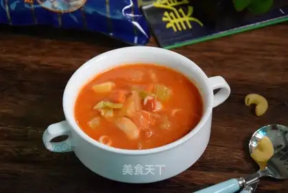 Vegetable pasta soup