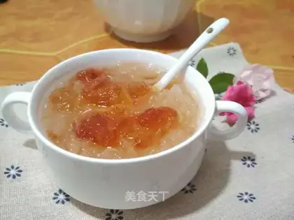 Peach and silver spoons