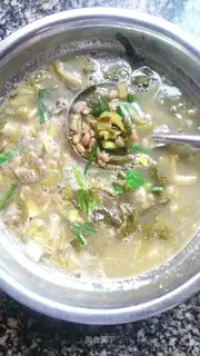 Sour bean soup