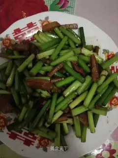 Garlic fried meat