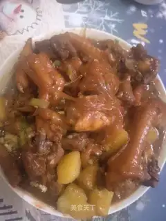 Chicken powdered potatoes