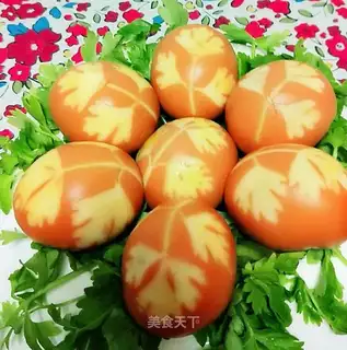 Stamped eggs