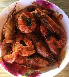 Red burning of Argentine red shrimp