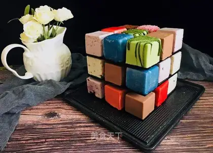 Frozen cheese cube