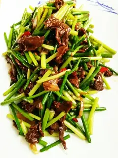 Garlic fried meat
