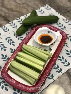 cucumber with sauce