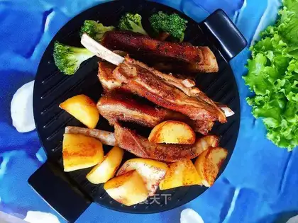 Fried lamb chops