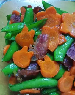 Weenie fried sweet beans