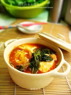 Chinese cabbage and tofu casserole