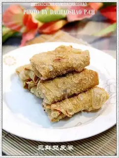 Three delicacies and bean skin rolls