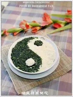Three delicacies emerald tofu pudding