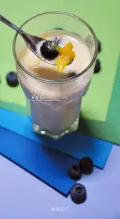 Mango and blueberry special drink