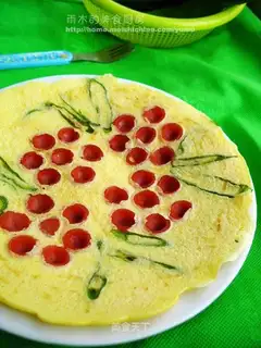 Blooming egg cake