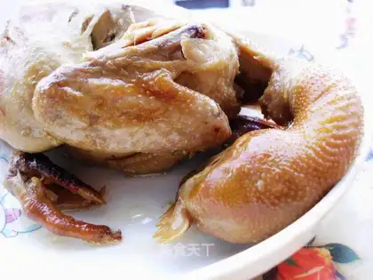 Electric rice cooker roast chicken