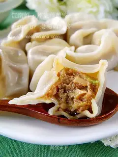 Pork, celery, lotus root dumplings