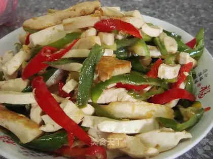 stir-fried white dried beans
