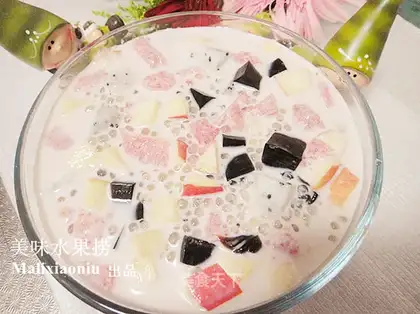 Homemade fruit fishing