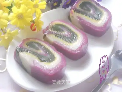 Colorful cold cake