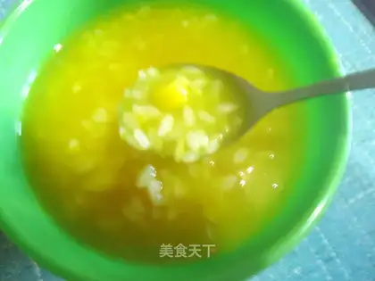 Homemade melon corn porridge