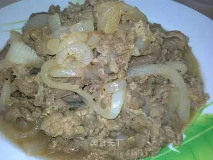 Fat beef and onion