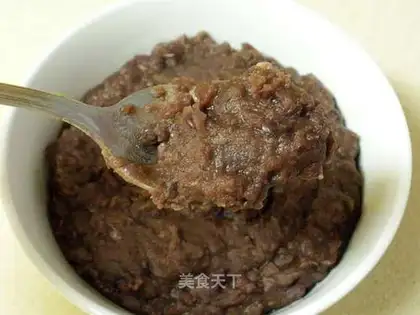 Homemade red bean paste