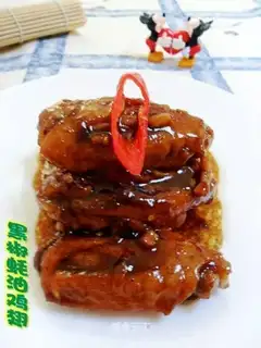 Chicken wings in black pepper and oyster sauce
