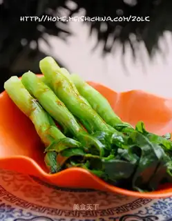 Boiled Chinese kale