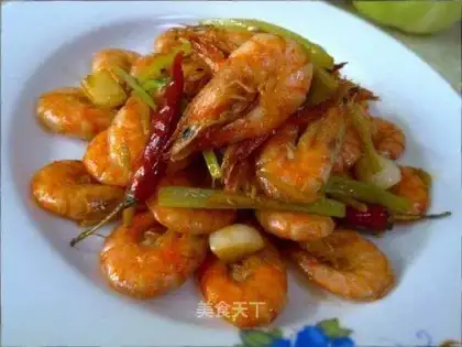 braised shrimp in oil