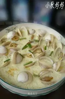 Clam stewed egg