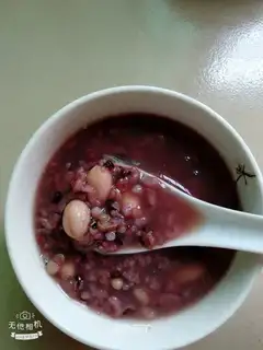Black rice congee