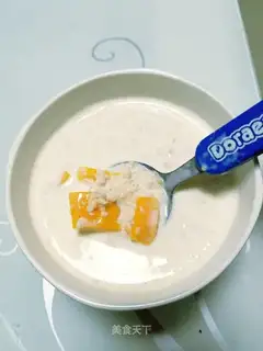 Milk mango porridge