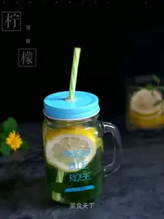Honey lemon mint juice