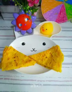 Quick-hand breakfast carrot omelet