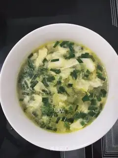 Eggs and soup