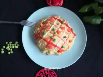 Egg-covered rice