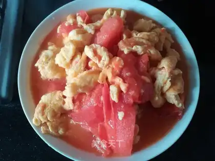 Tomato fried eggs