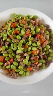 Bean fried meat