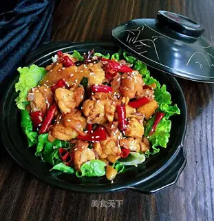 Spicy dry chicken