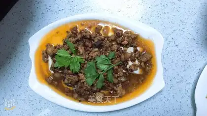 Meat tofu egg stew
