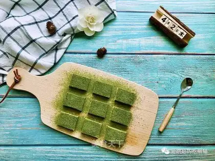 Tea tofu pudding