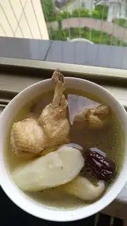 Chicken soup for mushrooms