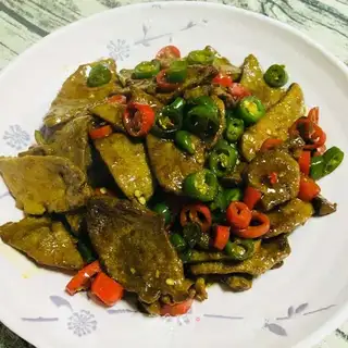 Fried liver