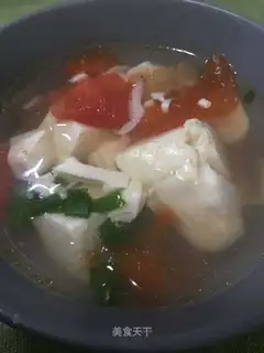 Tomato tofu soup