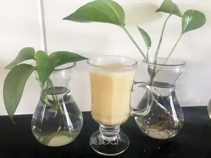 Banana orange milkshake