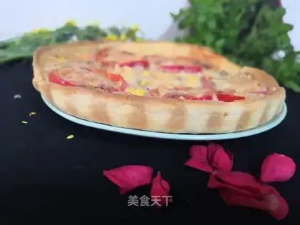 Paprika beef pizza