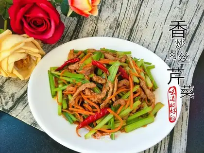 Fried celery