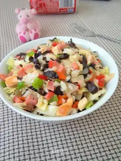 Ham chicken fried rice