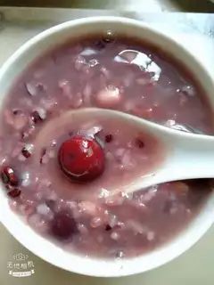 Black rice, red beans, porridge