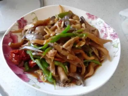 Pumpkin fried meat