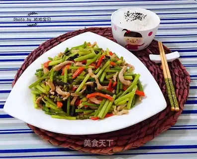 Garlic fried meat